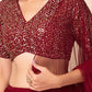 Embellished Sequinned Semi-Stitched Lehenga Choli With Dupatta