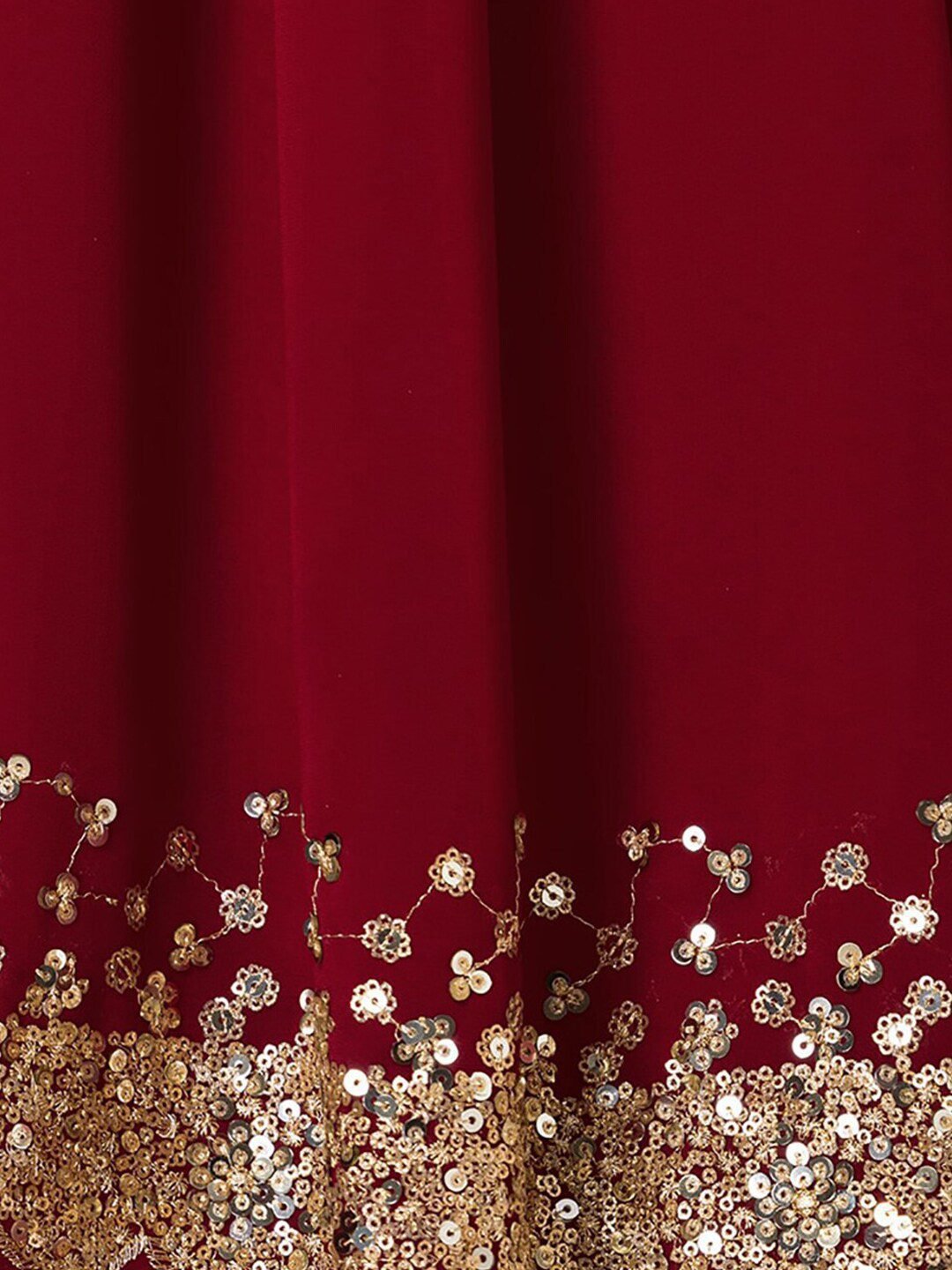 Embellished Sequinned Semi-Stitched Lehenga Choli With Dupatta