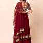 Embellished Sequinned Semi-Stitched Lehenga Choli With Dupatta