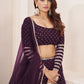 Embellished Sequinned Semi-Stitched Lehenga & Unstitched Blouse With Dupatta