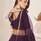 Embellished Sequinned Semi-Stitched Lehenga & Unstitched Blouse With Dupatta