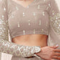 Embroidered Mirror Work Semi-Stitched Lehenga Choli With Dupatta