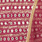 Embroidered Mirror Work Semi-Stitched Lehenga & Unstitched Blouse With Dupatta