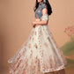Embroidered Mirror Work Semi-Stitched Lehenga & Unstitched Blouse With Dupatta