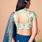 Embroidered Mirror Work Semi-Stitched Lehenga & Unstitched Blouse With Dupatta