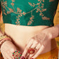 Embroidered Semi-Stitched Lehenga & Unstitched Blouse With Dupatta