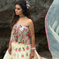 Embroidered Semi-Stitched Lehenga & Unstitched Blouse With Dupatta