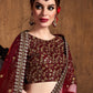 Embroidered Semi-Stitched Lehenga & Unstitched Blouse With Dupatta