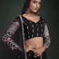Embroidered Semi-Stitched Lehenga & Unstitched Blouse With Dupatta