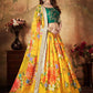 Embroidered Semi-Stitched Lehenga & Unstitched Blouse With Dupatta