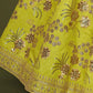 Embroidered Semi-Stitched Lehenga & Unstitched Blouse With Dupatta