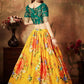 Embroidered Semi-Stitched Lehenga & Unstitched Blouse With Dupatta