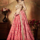 Embroidered Semi-Stitched Lehenga & Unstitched Blouse With Dupatta
