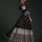 Embroidered Semi-Stitched Lehenga & Unstitched Blouse With Dupatta