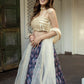 Embroidered Semi-Stitched Lehenga & Unstitched Blouse With Dupatta