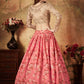 Embroidered Semi-Stitched Lehenga & Unstitched Blouse With Dupatta