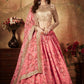 Embroidered Semi-Stitched Lehenga & Unstitched Blouse With Dupatta