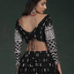Embroidered Semi-Stitched Lehenga & Unstitched Blouse With Dupatta