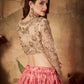 Embroidered Semi-Stitched Lehenga & Unstitched Blouse With Dupatta