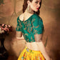 Embroidered Semi-Stitched Lehenga & Unstitched Blouse With Dupatta