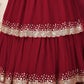 Embroidered Sequinned Semi-Stitched Lehenga & Unstitched Blouse With Dupatta