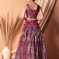 Fascinating Dark Pink Sequins Georgette Festival Wear Lehenga Choli
