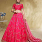 Embroidered Sequinned Semi-Stitched Lehenga &amp; Unstitched Blouse With Dupatta
