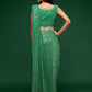 Green Fully Sequined Georgette Party Wear Saree
