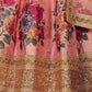 Printed Semi-Stitched Lehenga Unstitched Blouse With Dupatta