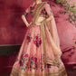 Printed Semi-Stitched Lehenga Unstitched Blouse With Dupatta