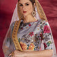 Printed Semi-Stitched Lehenga Unstitched Blouse With Dupatta