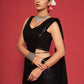 Black Fully Sequined Georgette Party Wear Saree