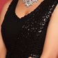 Black Fully Sequined Georgette Party Wear Saree