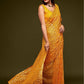 Yellow Fully Sequined Georgette Party Wear Saree