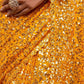 Yellow Fully Sequined Georgette Party Wear Saree