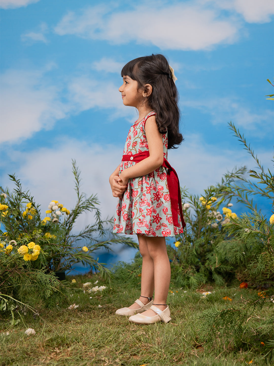 Girl's' Aqua Dress
