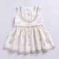 Girl's' Cream Ethnic Combo Set