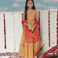 Girl's' Floral Printed Lehenga Choli With Dupatta