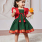 Girl's' Green Dress With Jacket