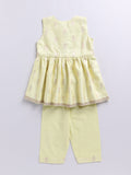 Girl's' Mint Green Ethnic Combo Set