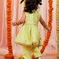 Girl's' Mint Green Kurta Pant Set