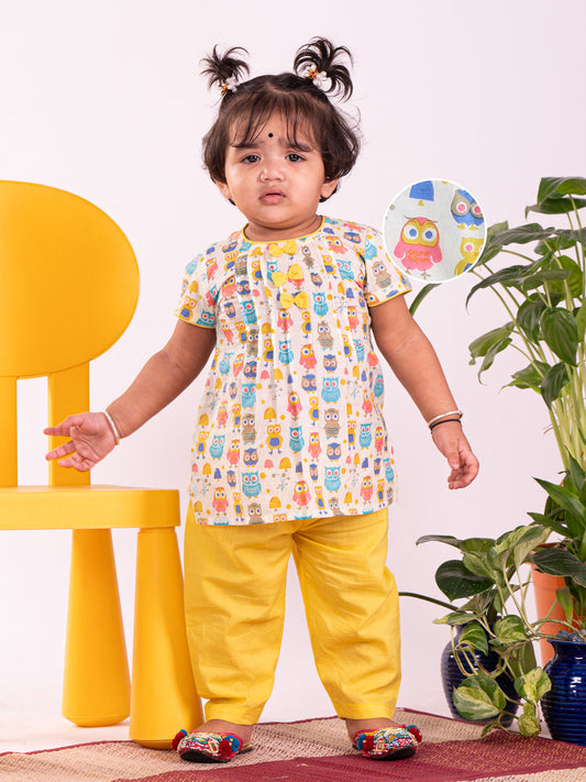Girls' multicolour kurta set