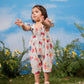 Girl's Multi Color Romper