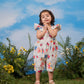 Girl's Multi Color Romper