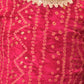 Girl's Pink Bandhni Print Kurta And Patiala Set