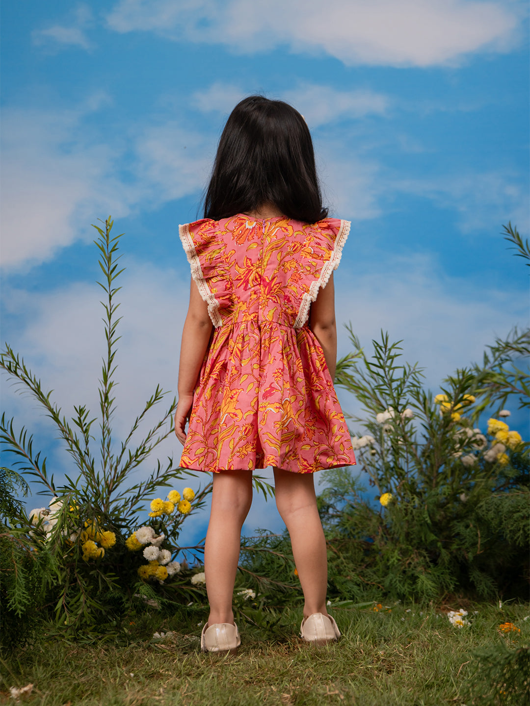 Girl's' Pink Dress