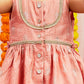 Girl's' Pink Kurta Pant Set