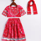 Girl's' Pink Lehenga Choli With Dupatta