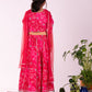 Girl's' Pink Lehenga Set