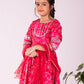 Girl's' Pink Lehenga Set